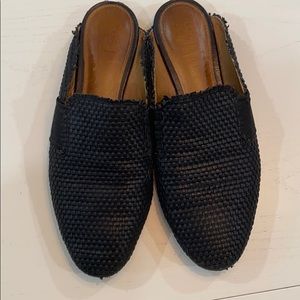 Frye woven mule
